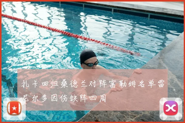 扎卡回归桑德兰对阵富勒姆名单雷尼尔多因伤缺阵四周