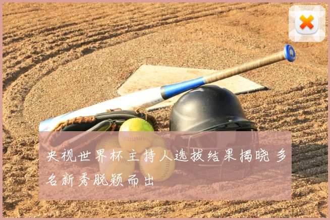 央视世界杯主持人选拔结果揭晓 多名新秀脱颖而出
