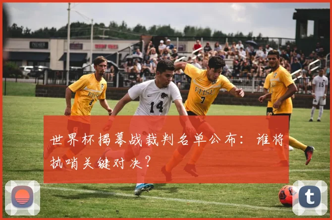 世界杯揭幕战裁判名单公布：谁将执哨关键对决？