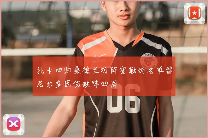 扎卡回归桑德兰对阵富勒姆名单雷尼尔多因伤缺阵四周