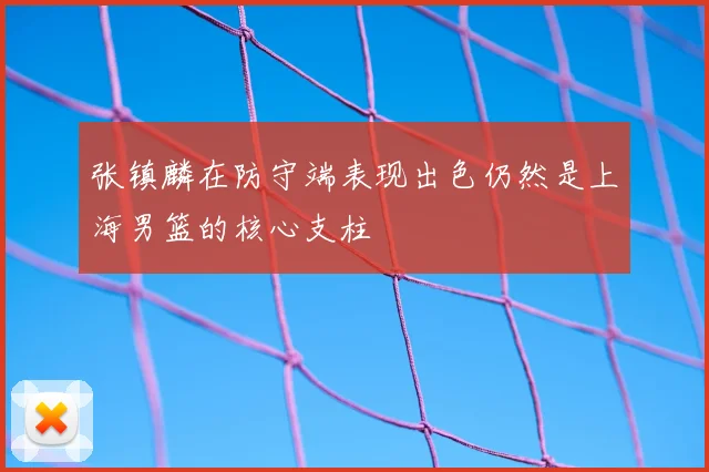 张镇麟在防守端表现出色仍然是上海男篮的核心支柱